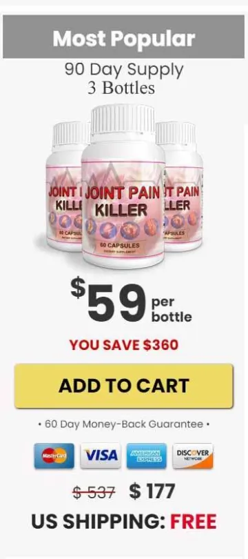 Joint Pain Killer - 3 Bottle Pack